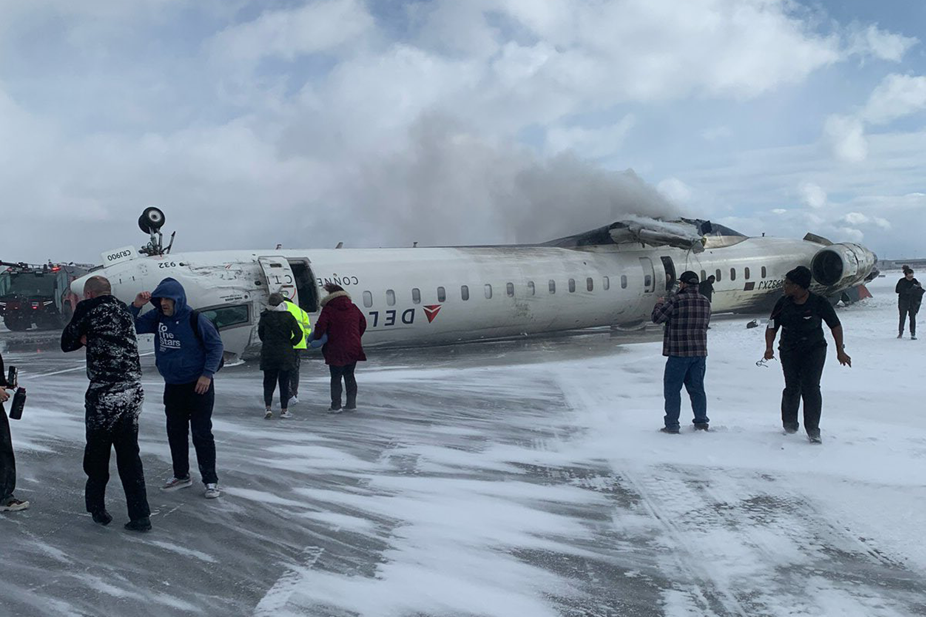 Delta's Toronto Flight Crashes Upside Down, Resulting in 18 Injuries