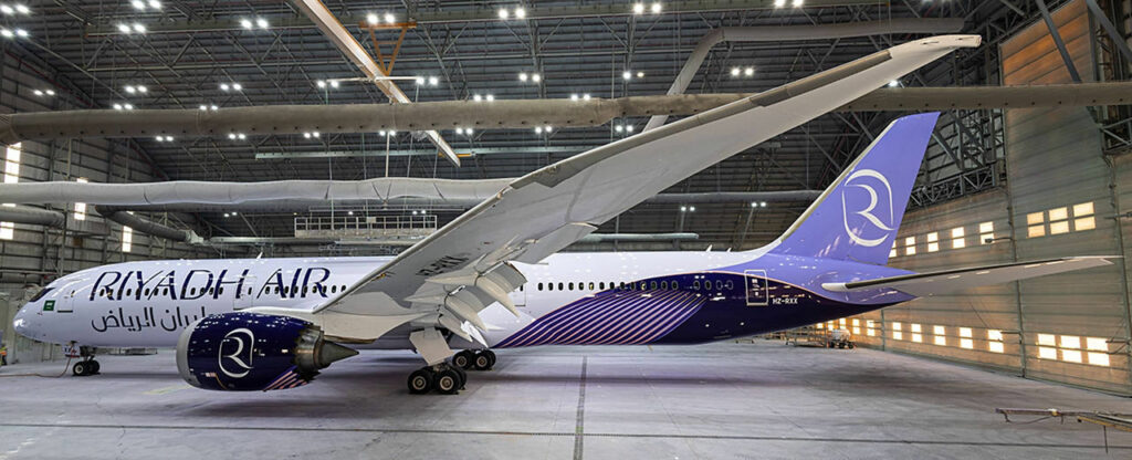 Arrival of Boeing 787-9 Dreamliner for Riyadh Air