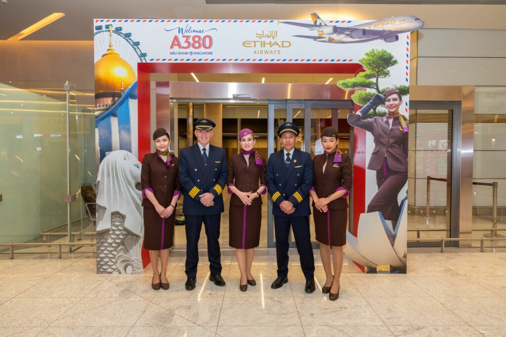 Etihad Airways Unveils A380 in Singapore