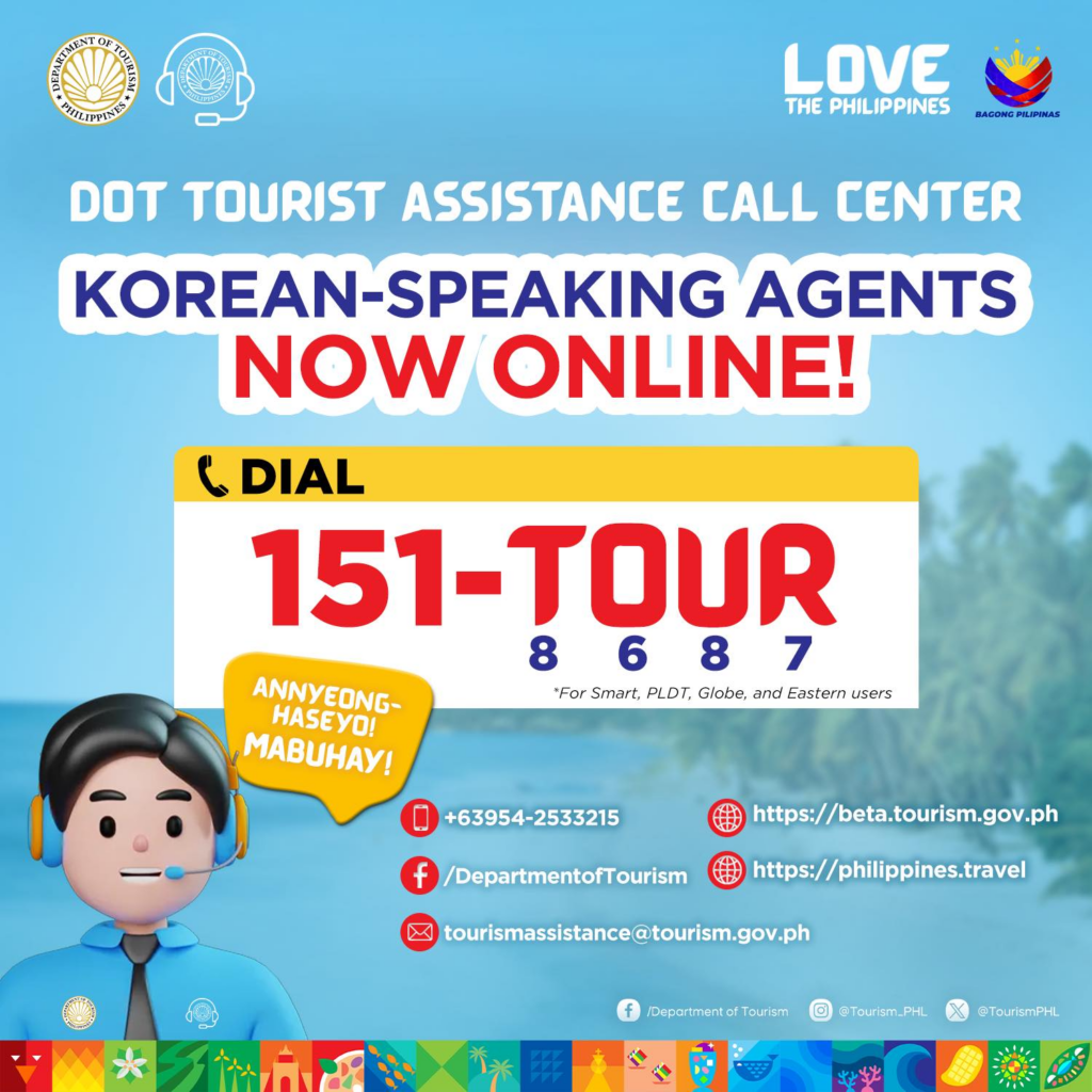 Korean-speaking Assistance Now Available on DOT Tourist Hotline