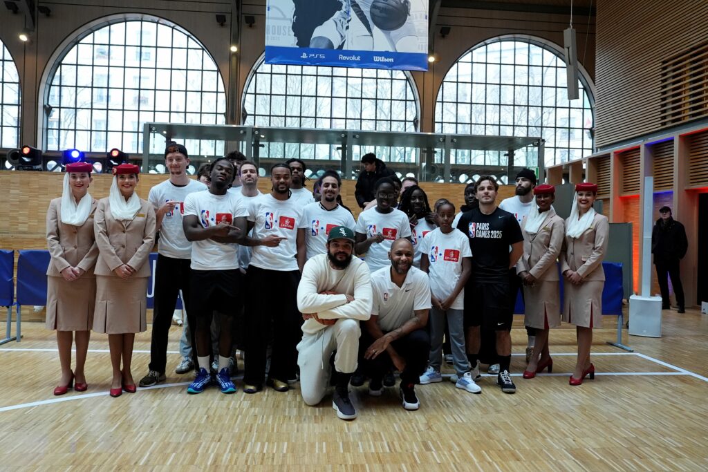 Emirates Collaborates with NBA for Youth Clinic in Paris