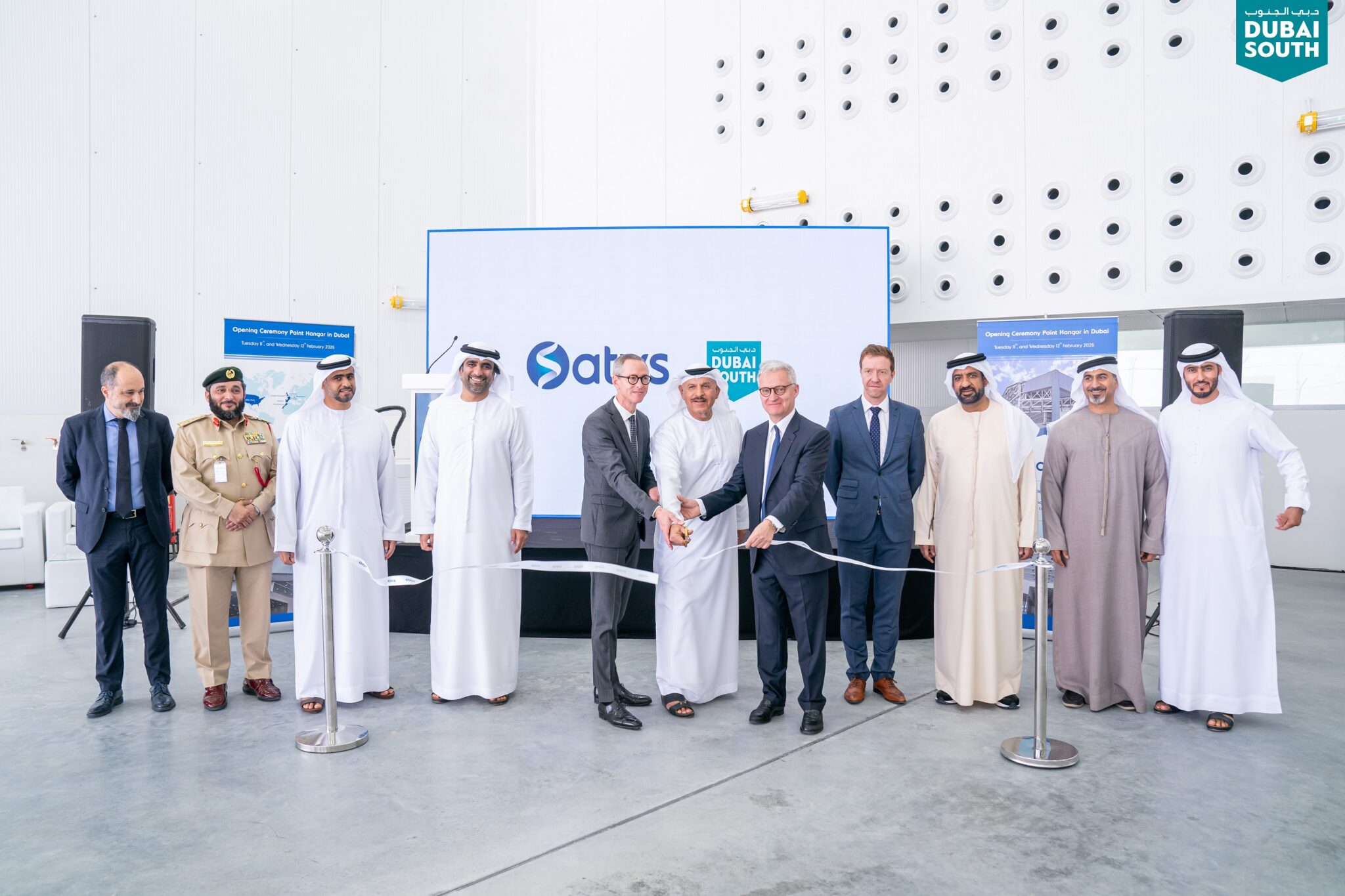 Inauguration of Satys' Aircraft Painting Facility in Dubai South