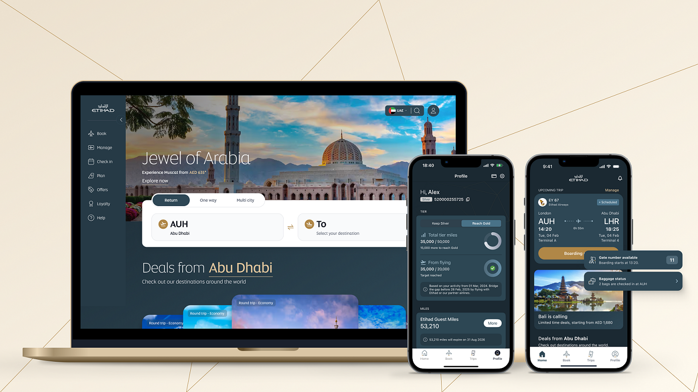 Etihad Airways Launches Enhanced Digital Platform