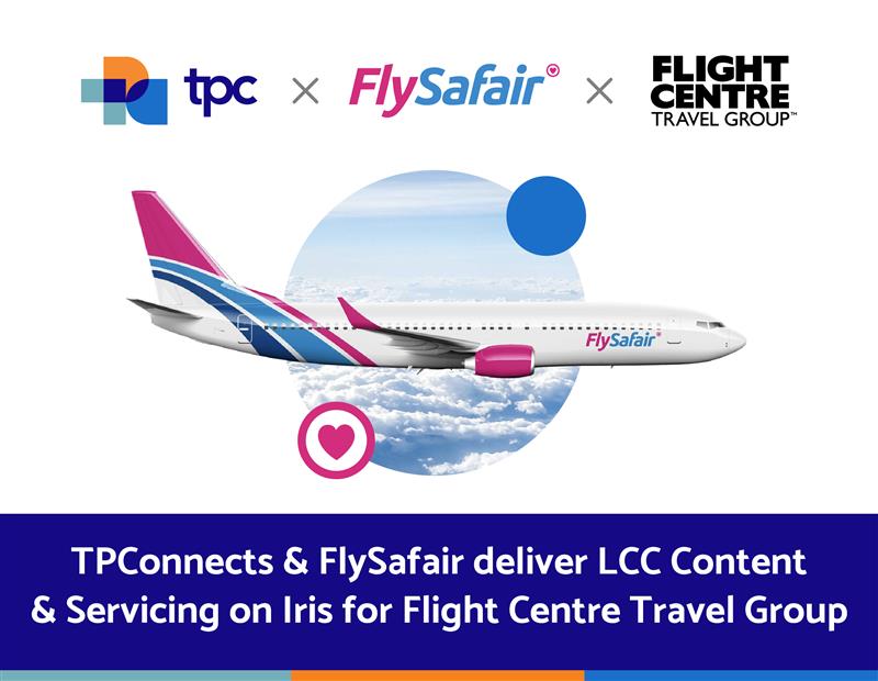 TPConnects and FlySafair Collaborate to Expand Low-Cost Travel Options