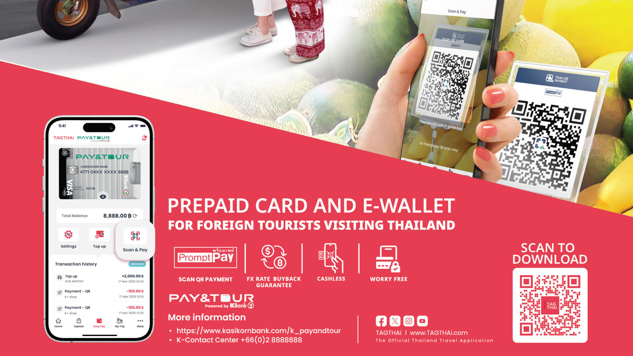 Thailand Launches TAGTHAi EASY PAY for Foreign Visitors