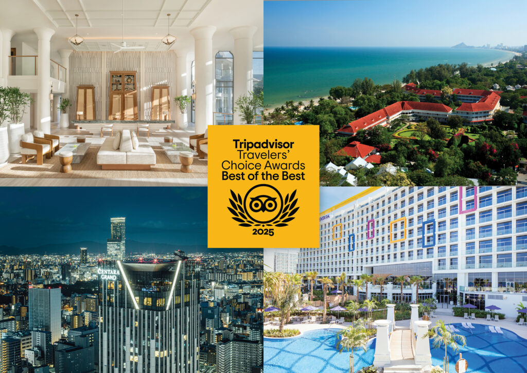 Centara Recognized: 18 Properties Honored at Tripadvisor Travellers’ Choice Awards 2025