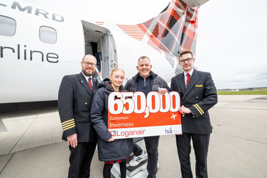 Loganair Marks Major Passenger Milestone at Inverness Airport