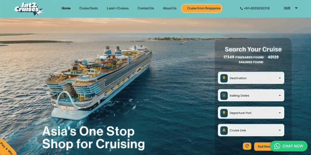 Int2Cruises: The Newest OTA for Indian Cruise Travelers