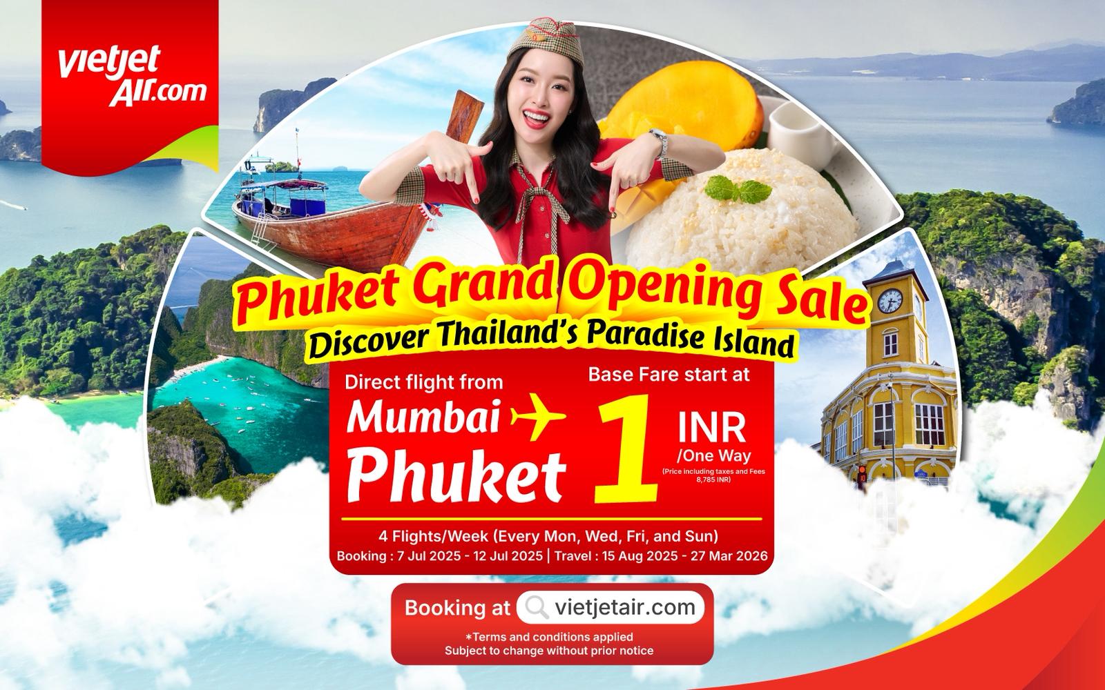 Vietjet Thailand Launches Direct Flights from Mumbai to Phuket for Just INR 1