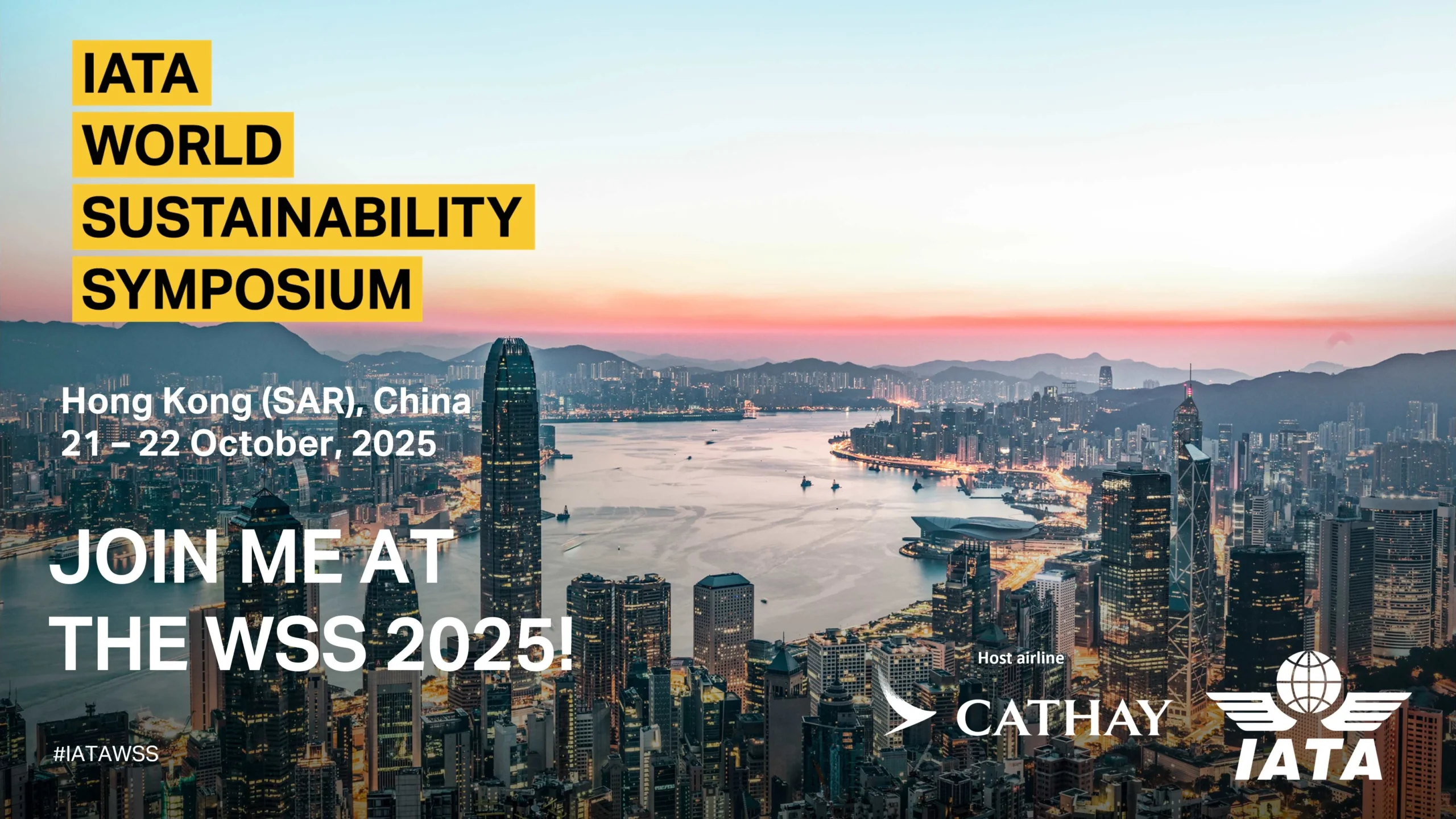 Hong Kong to Host the 3rd IATA World Sustainability Symposium