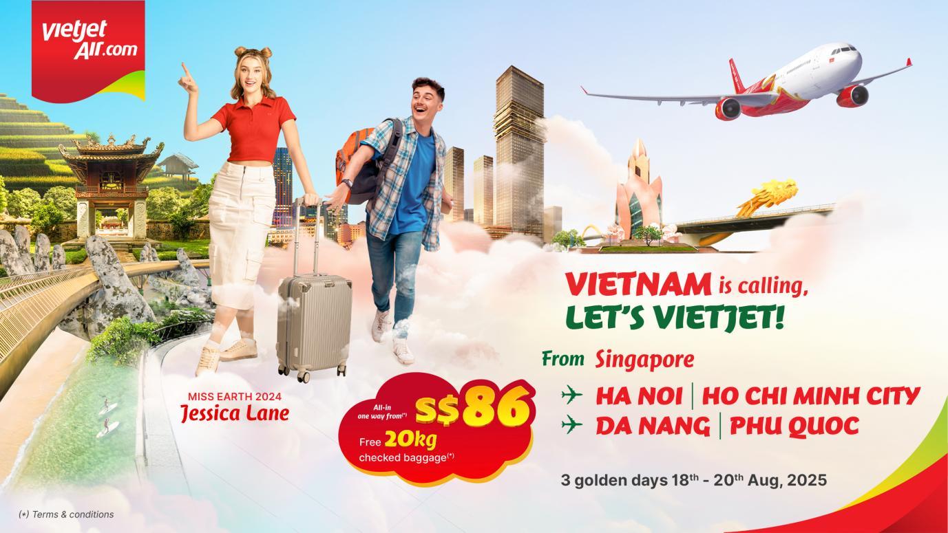 Vietjet Unveils Exclusive Deals for Singaporeans on Vietnam's National Day