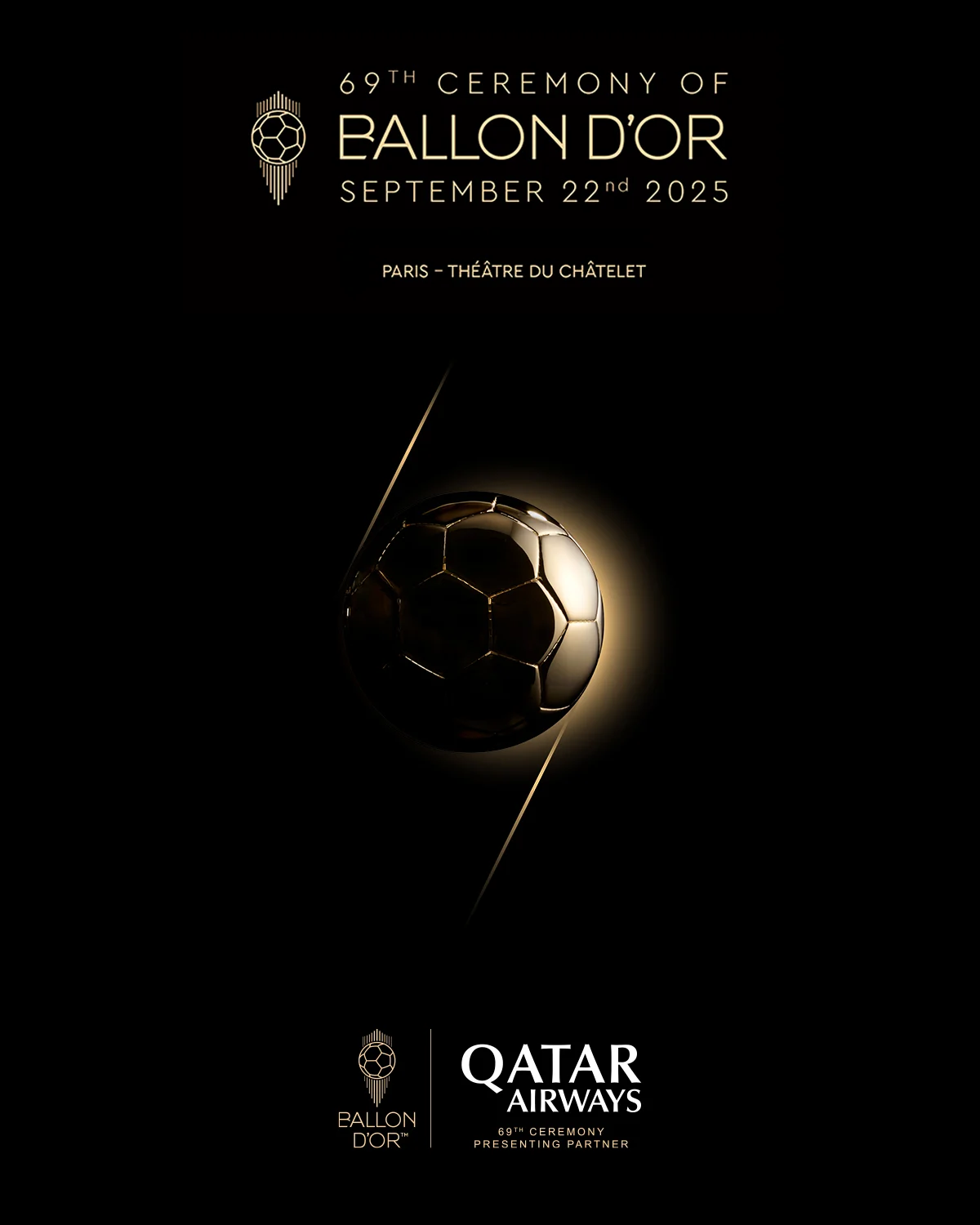 Qatar Airways Takes Historic Step as First Presenting Partner of Ballon d’Or Ceremony