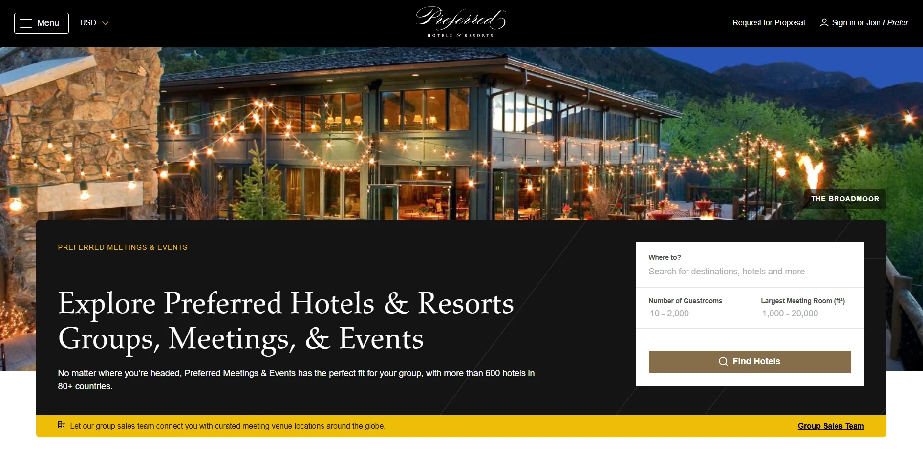 Preferred Hotels & Resorts Launches Enhanced Meeting Planner Platform