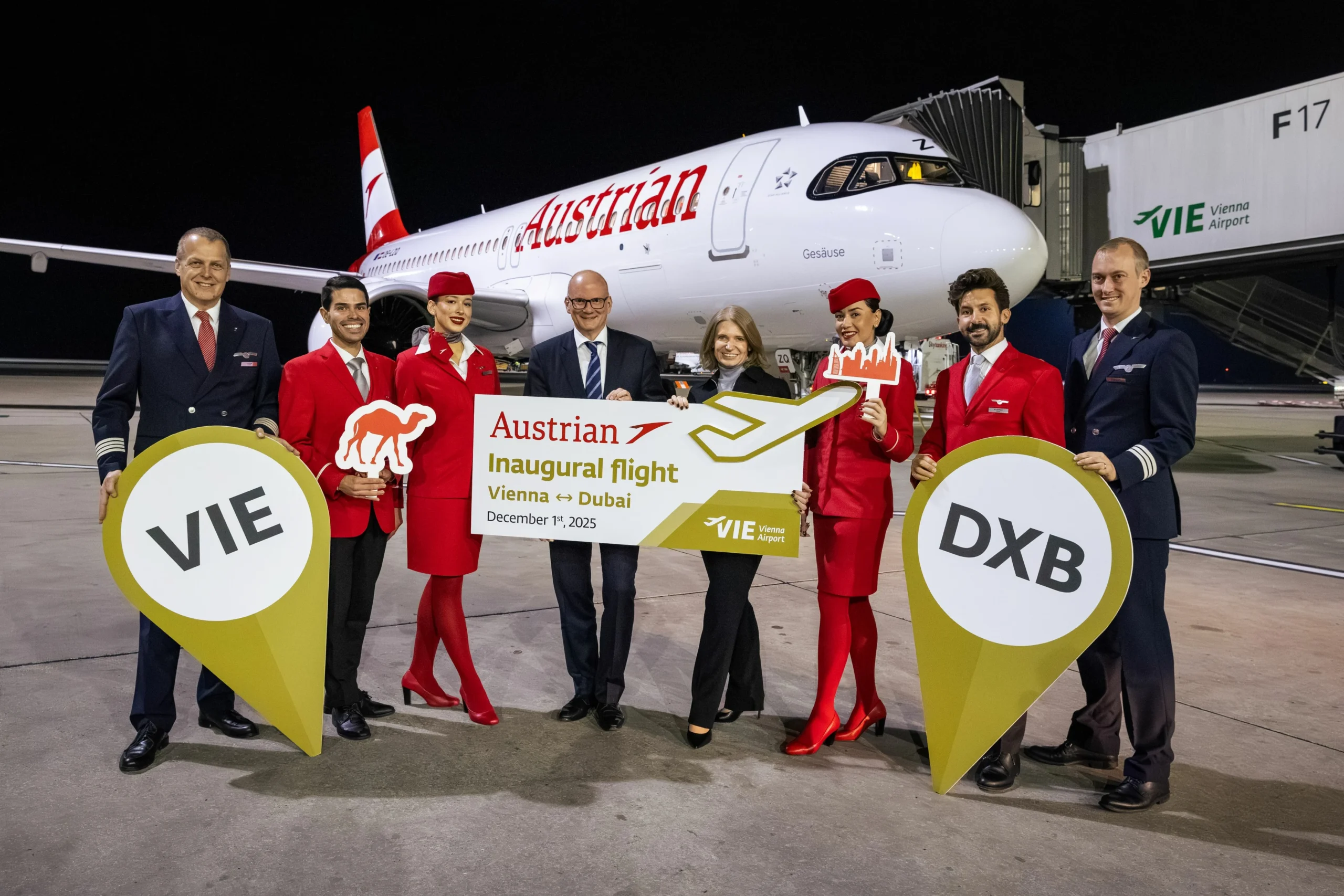 Austrian Airlines Unveils New Dubai Service