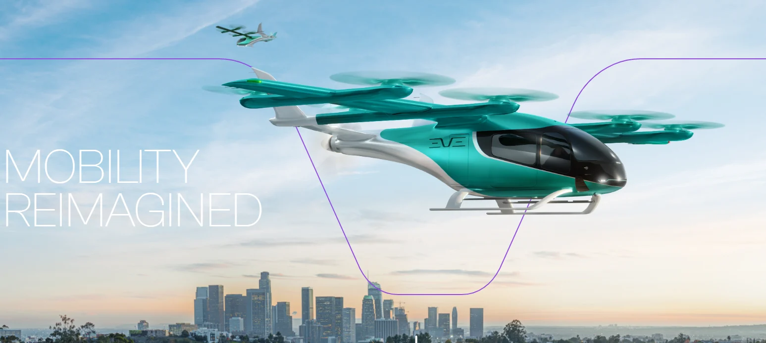 Eve Air Mobility Chooses BETA Technologies as Provider of Pusher Motors