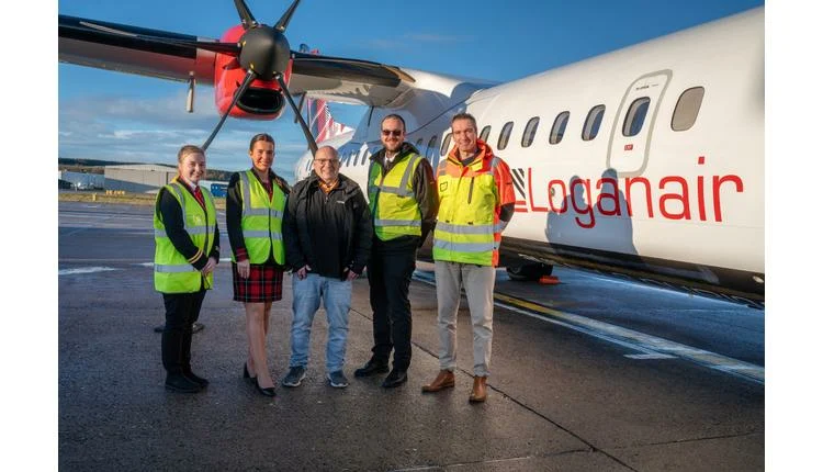 Loganair Celebrates Two Million Passengers at Aberdeen Airport