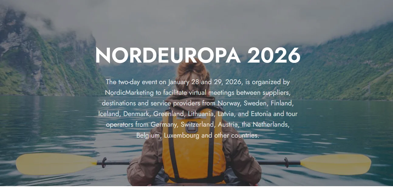 NORDEUROPA 2026 to Connect Northern Europe's Tourism Market Online