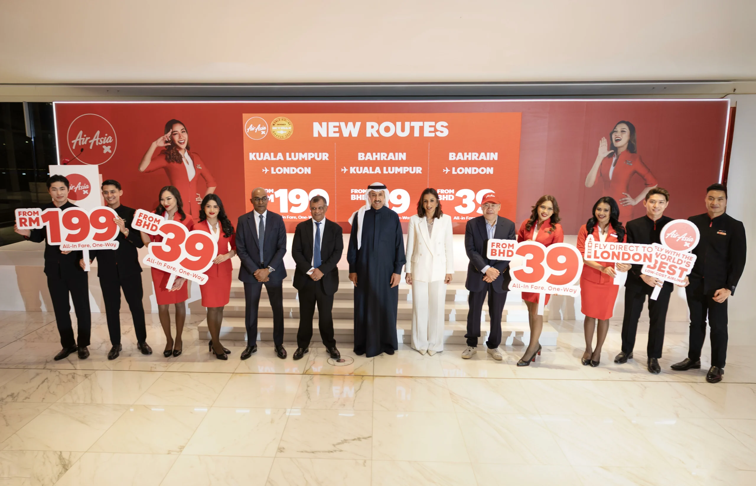 AirAsia X Unveils New Route from Kuala Lumpur to London via Bahrain